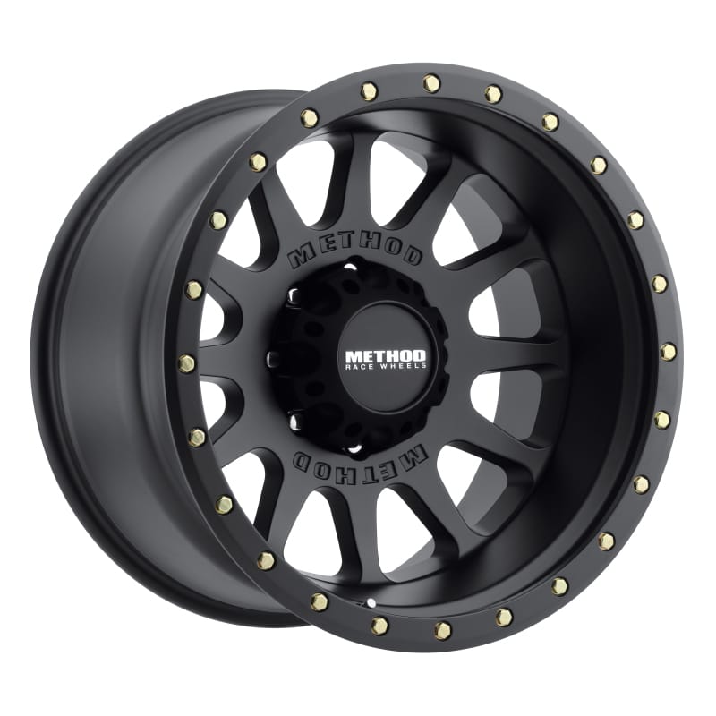 Method Wheels — Method MR605 NV 20x12 -52mm Offset 8x6.5 121.3mm CB Matte Black Wheel