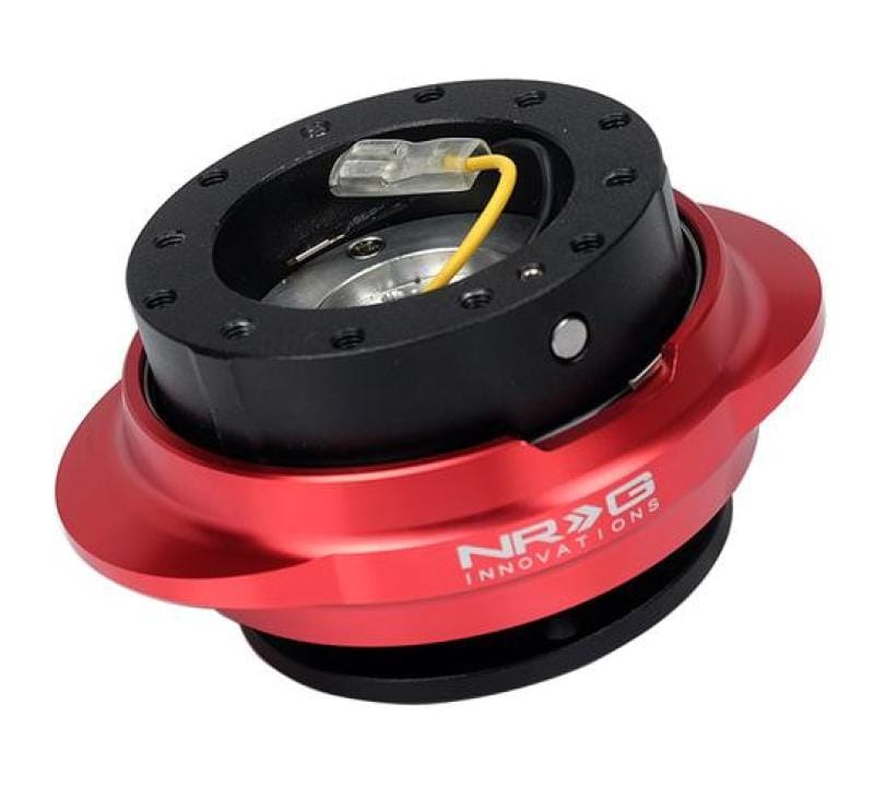 NRG — NRG Quick Release Kit - Black Body/ Red Oval Ring