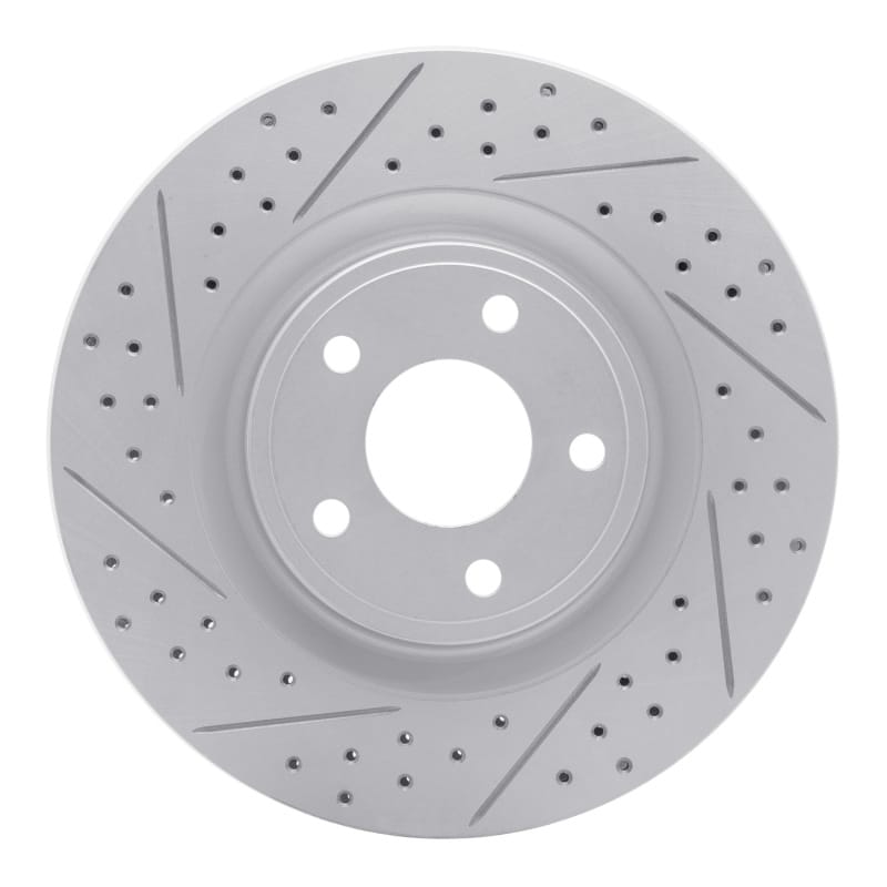 R1 Concepts — R1 07-10 Chevrolet Hhr Front Right Drilled & Slotted Geo-Carbon Rotor
