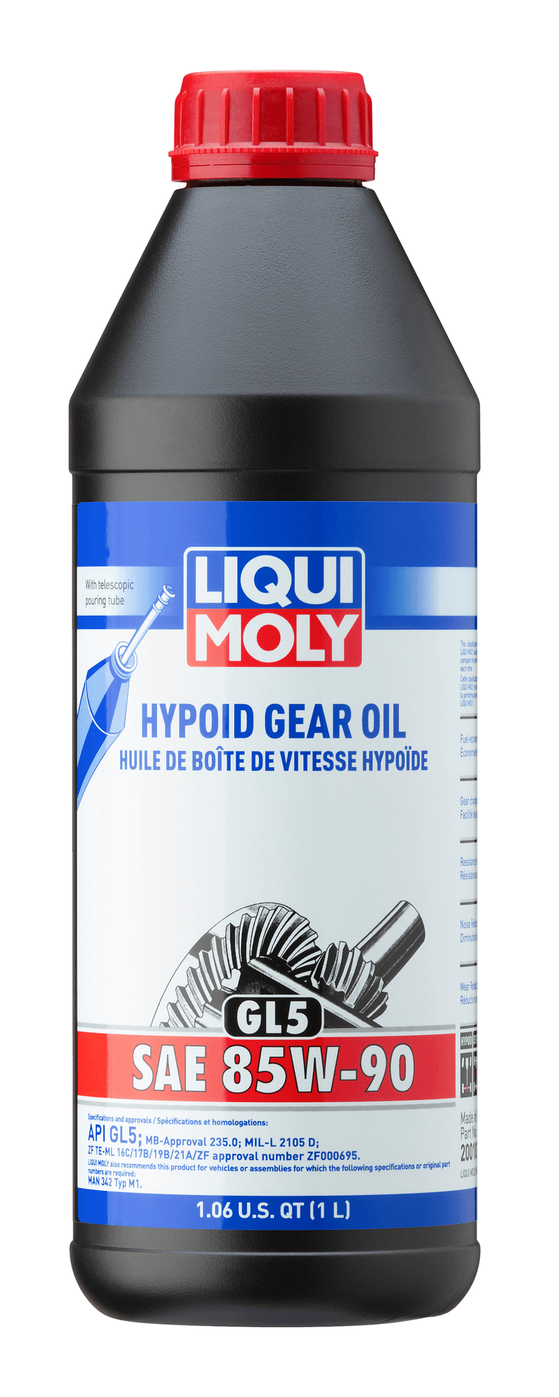 LIQUI MOLY — LIQUI MOLY 1L Hypoid Gear Oil (GL5) SAE 85W90