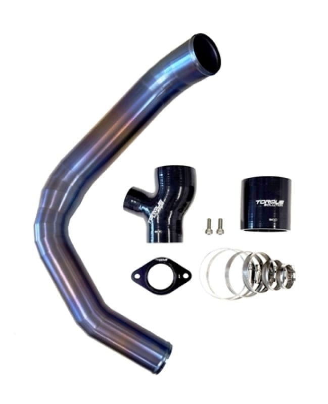 Torque Solution — Torque Solution 15-21 Subaru WRX Top Mount Charge Pipe - Titanium Burnt Purple / Blue