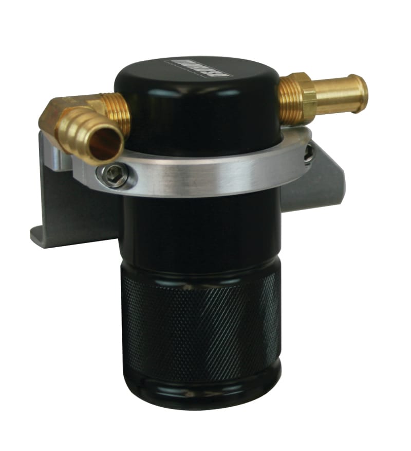 Moroso — Moroso 10-14 Volkswagen Golf/Jetta 2.0T Air/Oil Separator Catch Can - Billet Aluminum - Black Finish