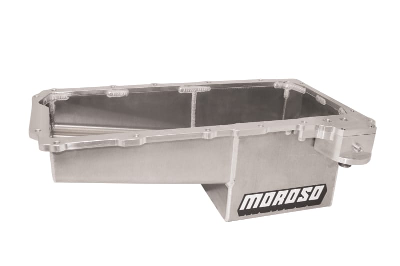 Moroso — Moroso GM LS/16-Up COPO Camaro (w/Rear Sump & -16An Pick Up) Wet Sump 7qt 7.5in Aluminum Oil Pan