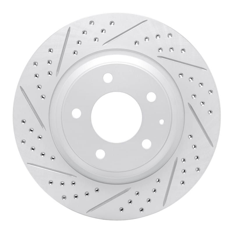 R1 Concepts — R1 04-11 Mazda Rx-8 Rear Left Drilled & Slotted Geo-Carbon Rotor