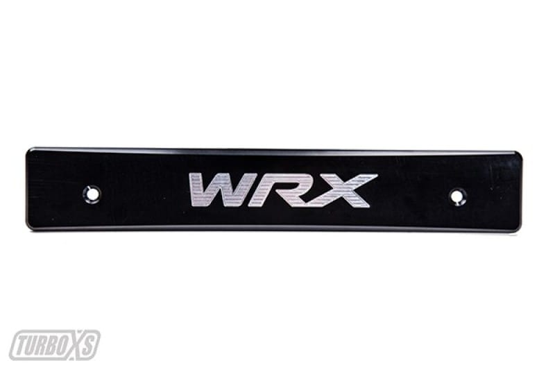 Turbo XS — Turbo XS 15-17 Subaru WRX/STi Billet Aluminum License Plate Delete Black Machined WRX Logo
License Cover