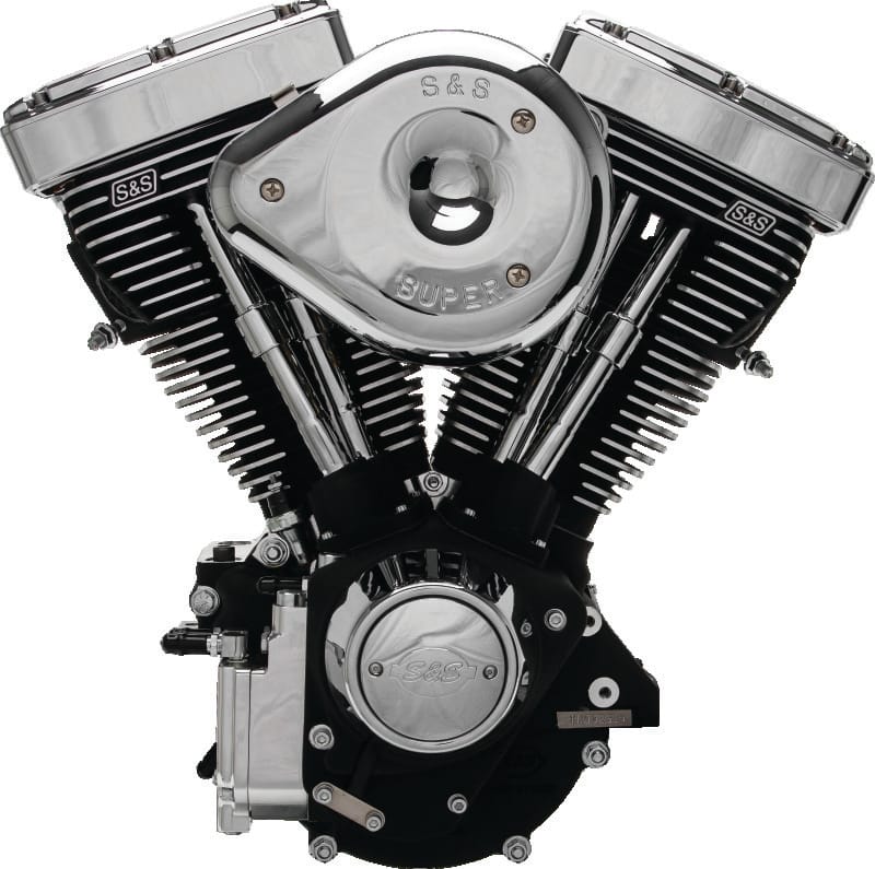 S&S Cycle — Wrinkle Black, For 84-98 Carbureted Models