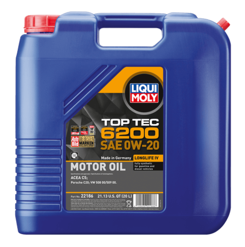 LIQUI MOLY — LIQUI MOLY 20L Top Tec 6200 Motor Oil SAE 0W20