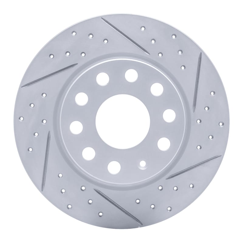 R1 Concepts — R1 17-25 Audi Q2 (Mexico) Rear Right Drilled & Slotted Geo-Carbon Rotor