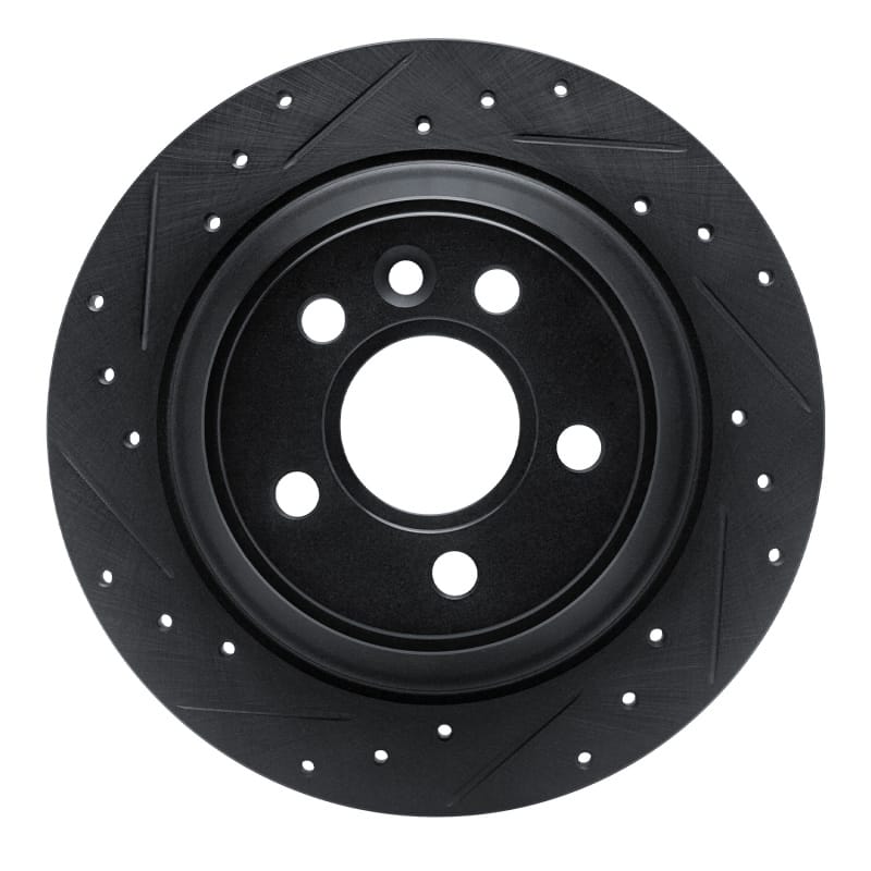 R1 Concepts — R1 07-10 Volvo S80 Rear Left Drilled & Slotted Black Brake Rotor
R1 Brake Rotor Drill