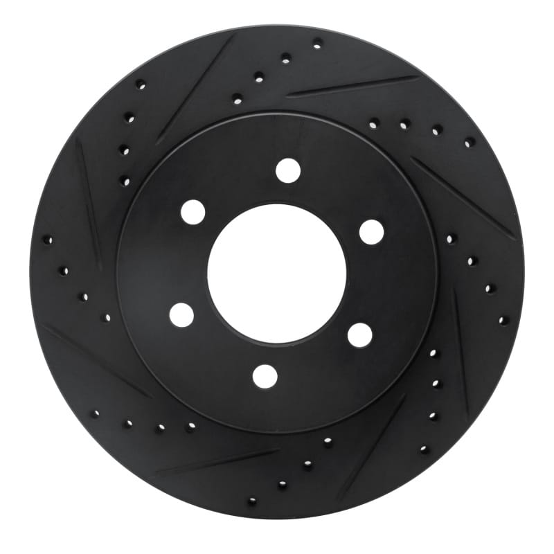 R1 Concepts — R1 04-08 Ford F-150 4WD Front Left Drilled & Slotted Black Brake Rotor
R1 Brake Rotor Drill