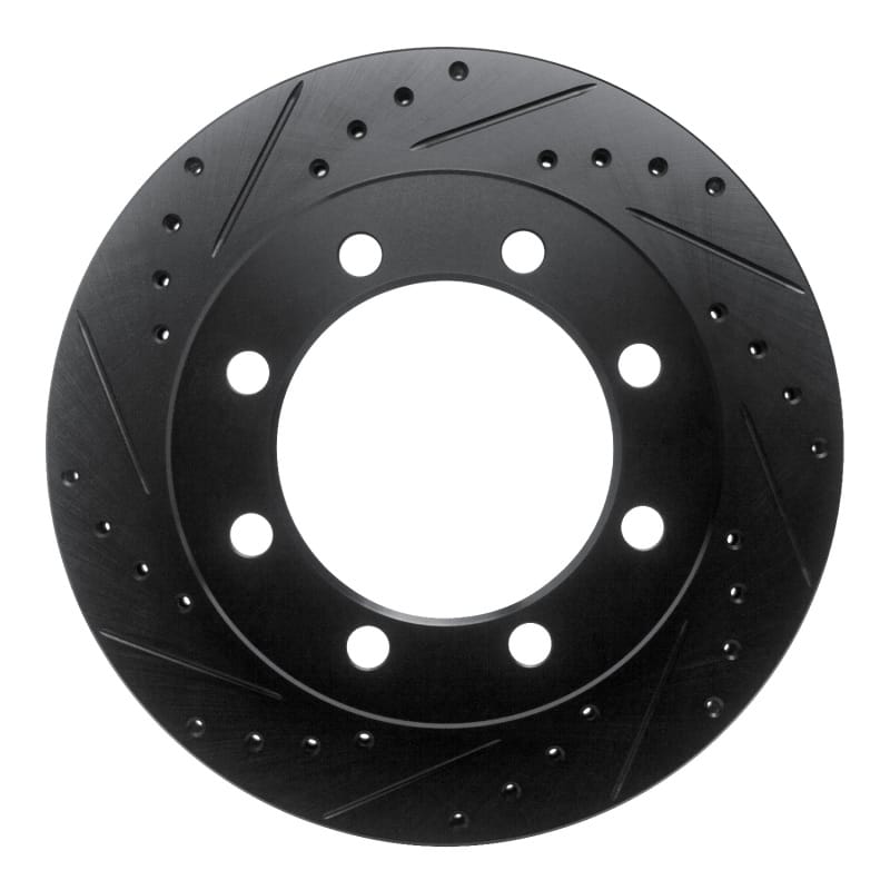 R1 Concepts — R1 95-99 Ford F-250 4WD (Excl Super Duty) Front Left Drilled & Slotted Black Brake Rotor
R1 Brake Rotor Drill