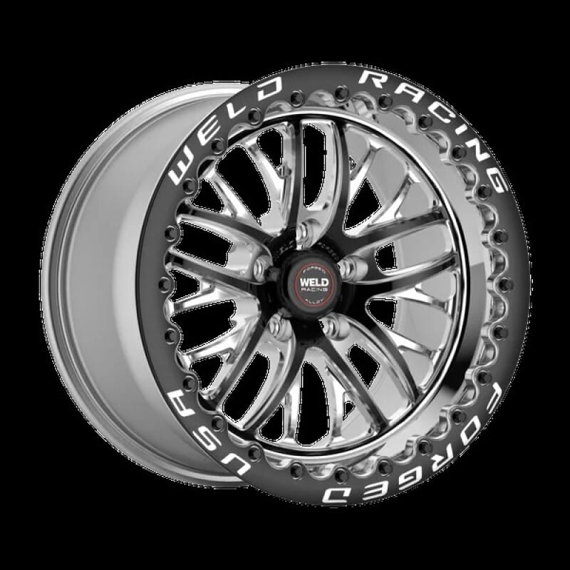 Weld — Weld S82 17x11 / 5x115 BP / 5.8 BS / -5 ET Black Wheel (Medium Pad) - Single Beadlock
