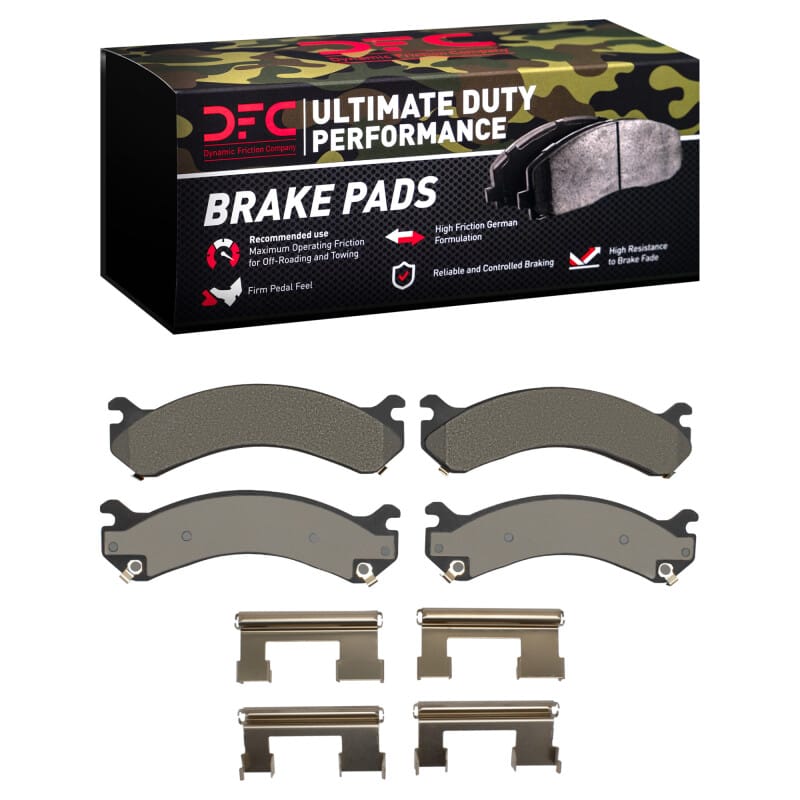 DFC — DFC 01-10 Chevrolet Silverado 3500 Rear Ultimate Duty Performance Brake Pads and Hardware Kit
DFC Brake Pad Set