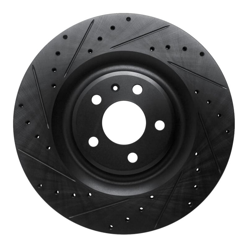 R1 Concepts — R1 2017-2025 Audi Q8 e-Tron Sportback Rear Left Drilled & Slotted Black Brake Rotor
R1 Brake Rotor Drill