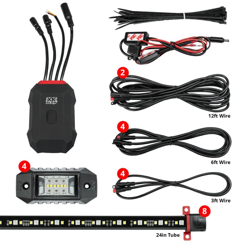 XKGLOW — XK Glow RGBW Addressable LED Underglow Kits Advanced XKalpha App Controlled