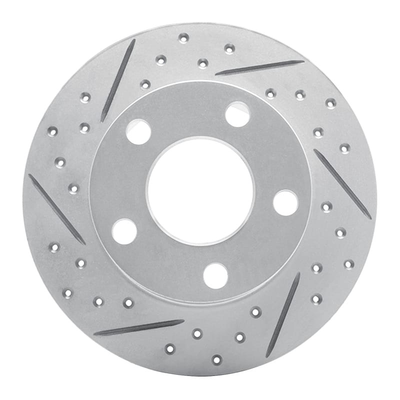 R1 Concepts — R1 92-05 Audi A6 Quattro Rear Left Drilled & Slotted Geo-Carbon Rotor