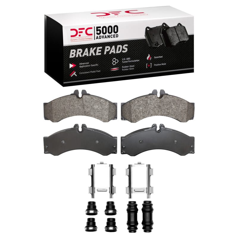 DFC — DFC 02-06 Dodge Sprinter 3500 Rear/Front 5000 Advanced Semi Metallic Brake Pads and Hardware Kit
DFC Brake Pad Set