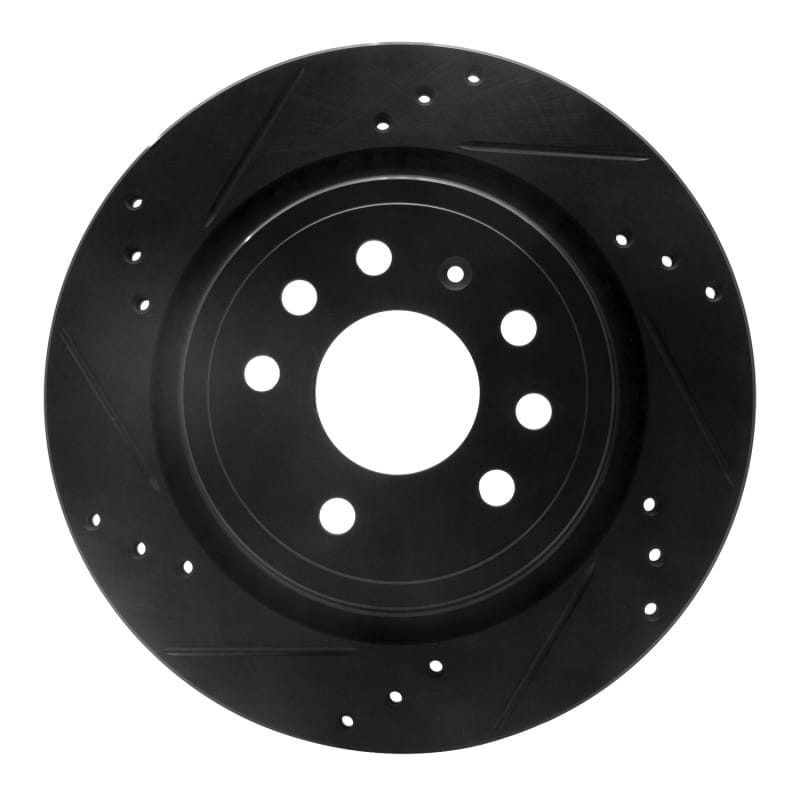 R1 Concepts — R1 03-11 Cadillac BLS (Mexico) Rear Left Drilled & Slotted Black Brake Rotor
R1 Brake Rotor Drill