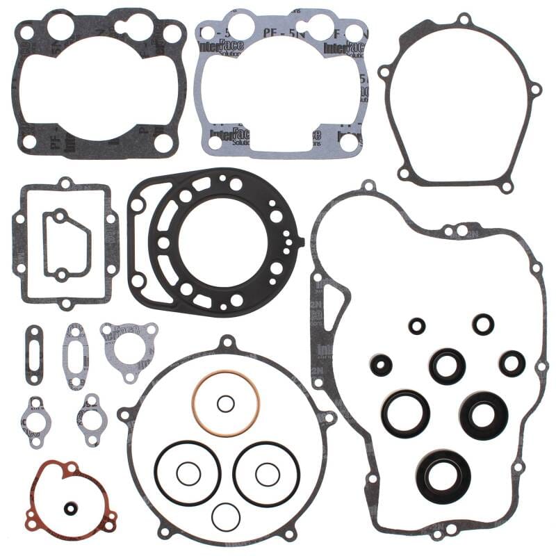 Vertex Pistons — Vertex Gaskets 88-89 Kawasaki KX250 Complete Gasket Kit w/ Oil Seals