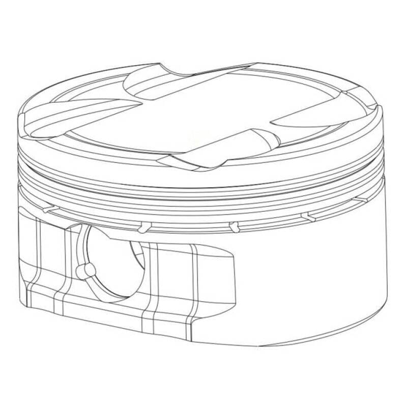 CP Pistons — CP Piston Skirt & Dome Piston Coating Package (Per Piston)