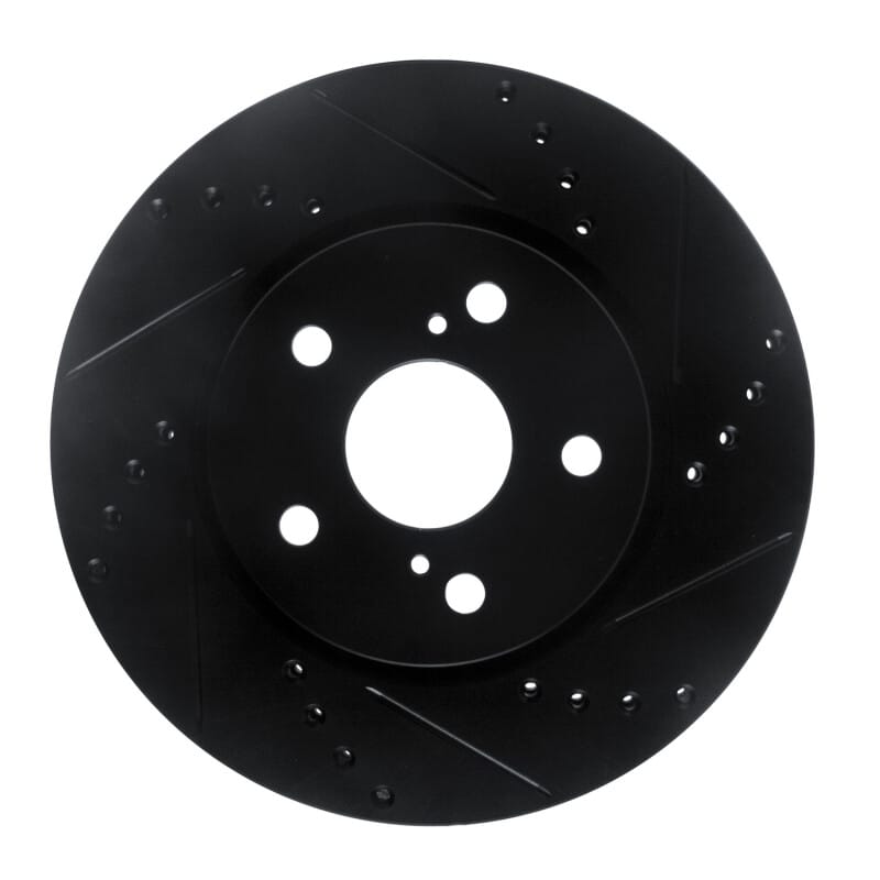 R1 Concepts — R1 18-22 Toyota C-HR Front Right Drilled & Slotted Black Brake Rotor
R1 Brake Rotor Drill