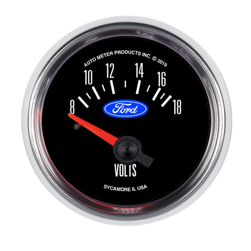 AutoMeter — Autometer Ford 2-1/16in. 18V Electric Voltmeter Gauge
GA 2" VOLT 18V E FR