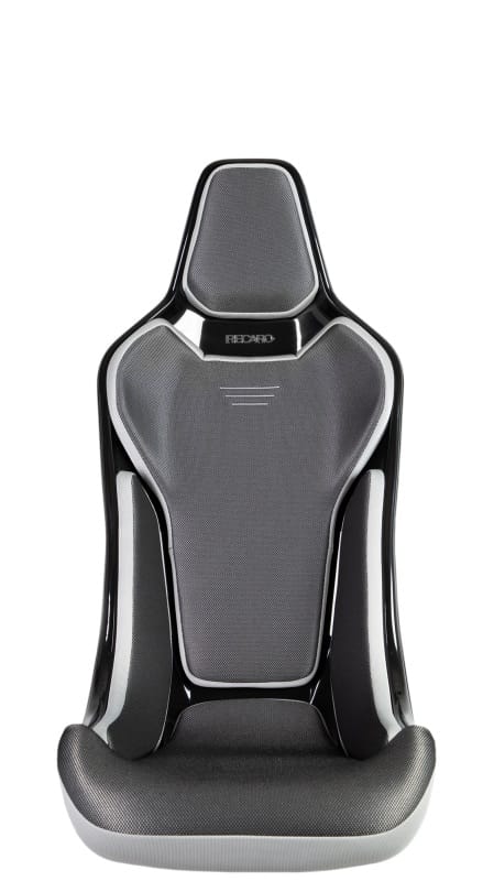 Recaro — Recaro RCS Ergonomic Seat - Black/Silver Glass Mesh (3 Point Belt)