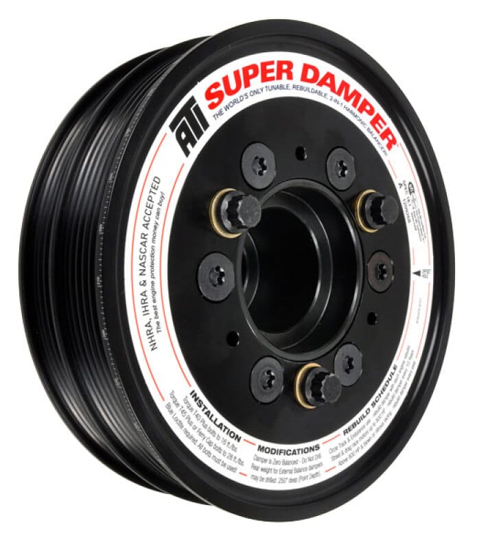 ATI — ATI Damper - 6.78In - AL - 6 Grv - 2011+ Ford Coyote 5.0 Mustang w/o AC - 4 Ring (OEM / 31T 8mm HTD)