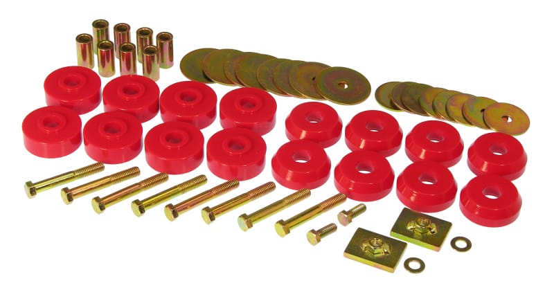 Prothane — Prothane 59-64 Chevy Impala / Belair Body Mount Kit - Red
BODY/SUB-FRAME MNTS