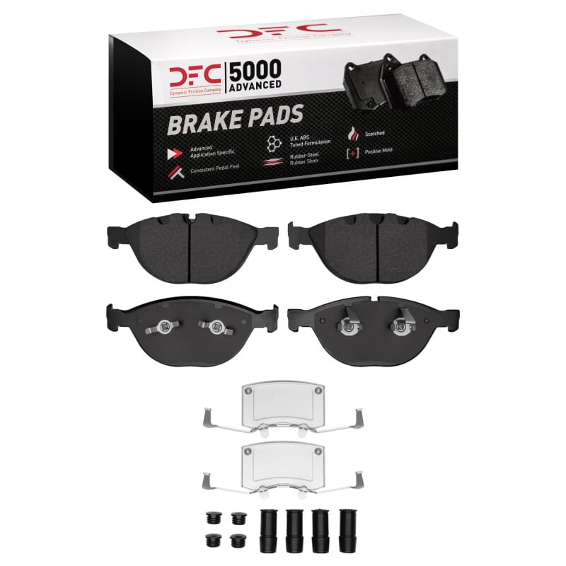 DFC — DFC 04-12 BMW M6 Front 5000 Advanced Low Metallic Brake Pads and Hardware Kit
DFC Brake Pad Set