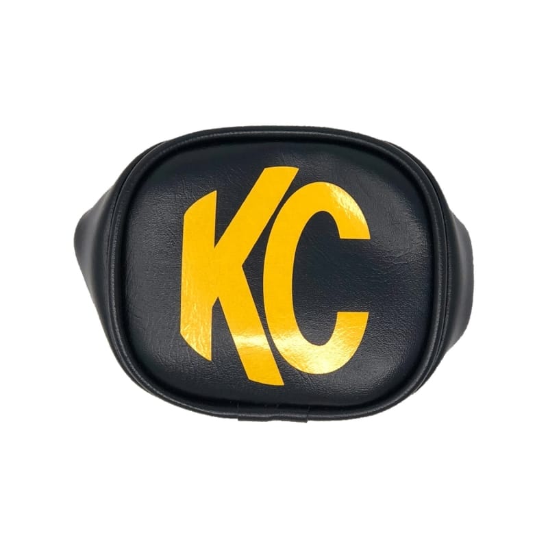 KC HiLiTES — KC HiLiTES 3in. Rectangle Soft Cover (Pair) - Black w/Yellow KC Logo
Accessories