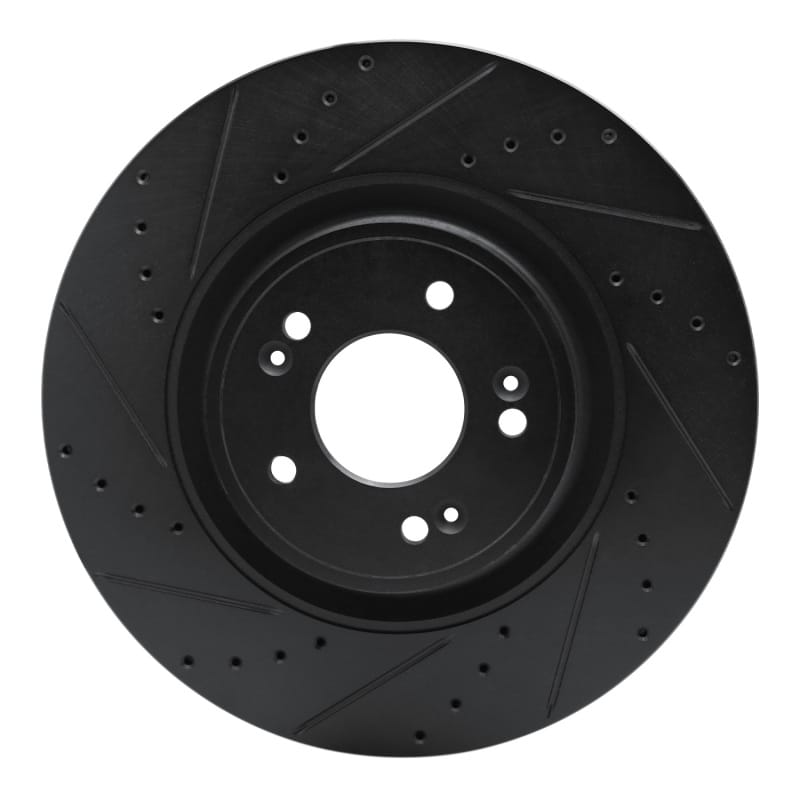 R1 Concepts — R1 18-20 Genesis G80 Front Left Drilled & Slotted Black Brake Rotor
R1 Brake Rotor Drill