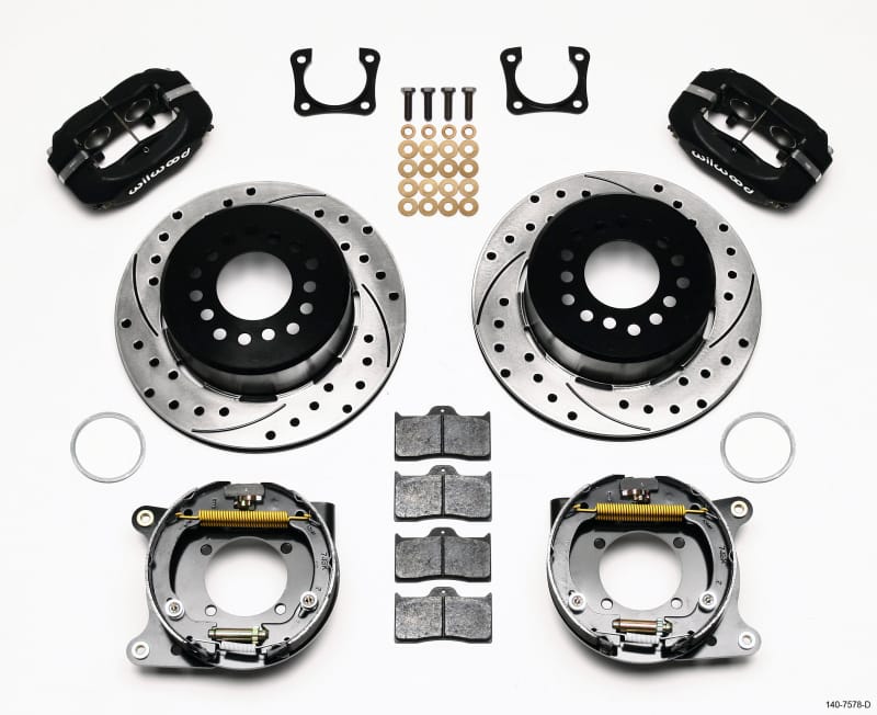 Wilwood — Wilwood Forged Dynalite P/S Park Brake Kit Drilled Chevy 12 Bolt-Spec 3.15in Bearing
BRAKE KIT