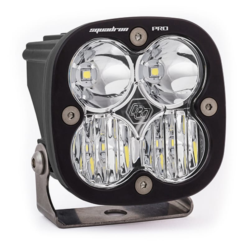 Baja Designs — Baja Designs Squadron Pro Driving/Combo Pattern Black LED Light Pod - Clear