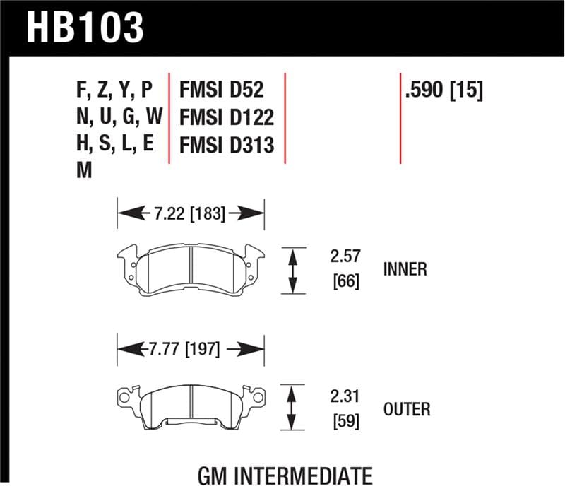 Hawk Performance — HPS Disc Brake Pad