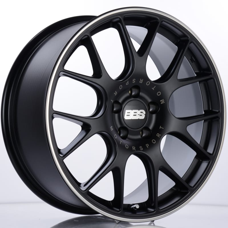BBS — BBS CH-R 19x8.5 5x120 ET32 Satin Black Polished Rim Protector Wheel -82mm PFS/Clip Required
Wheel