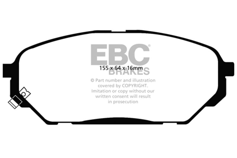 EBC — EBC 07-12 Hyundai Veracruz 3.8 Greenstuff Front Brake Pads
Disc Brake Pad