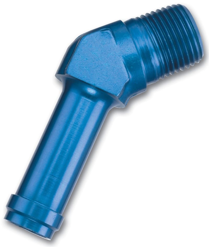 Russell — Russell Performance -10 AN 45 Degree 1/2in Pipe to 5/8in Tube Adapter
Adapter Fitting