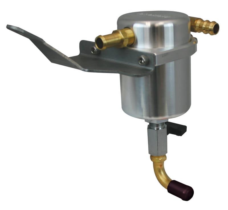 Moroso — Moroso 07-11 Jeep 3.8L JK Air/Oil Separator Catch Can - Large Body - Billet Aluminum