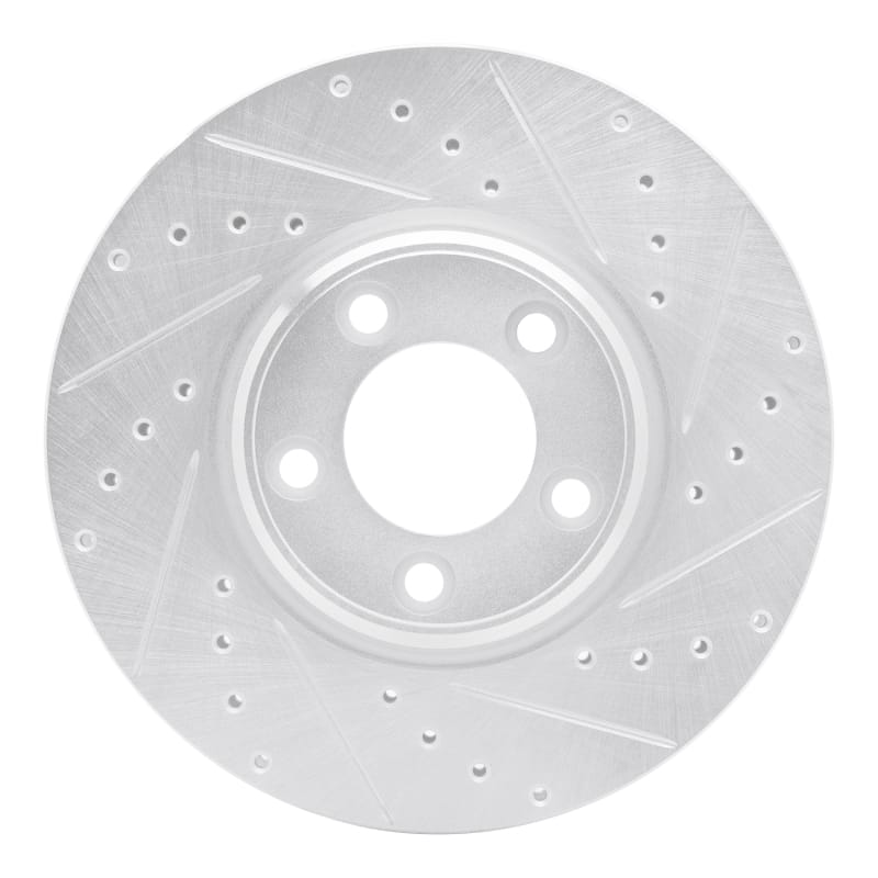 R1 Concepts — R1 00-06 Ford Thunderbird Front Right Drilled & Slotted Silver Brake Rotor
R1 Brake Rotor Drill