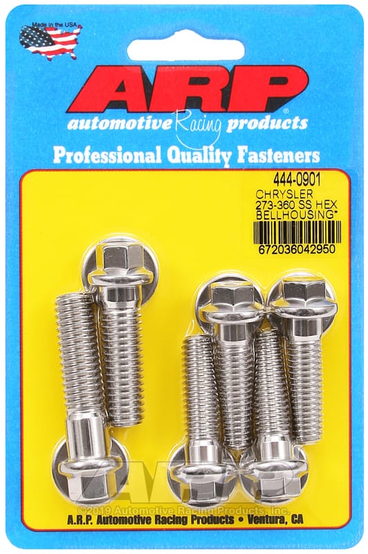ARP — ARP Chrysler 273-360 wedge SS hex bellhousing bolt kit