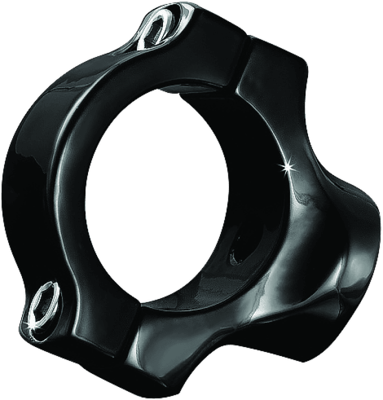 Kuryakyn — Side Mount License Plate Holder Clamp Gloss Black