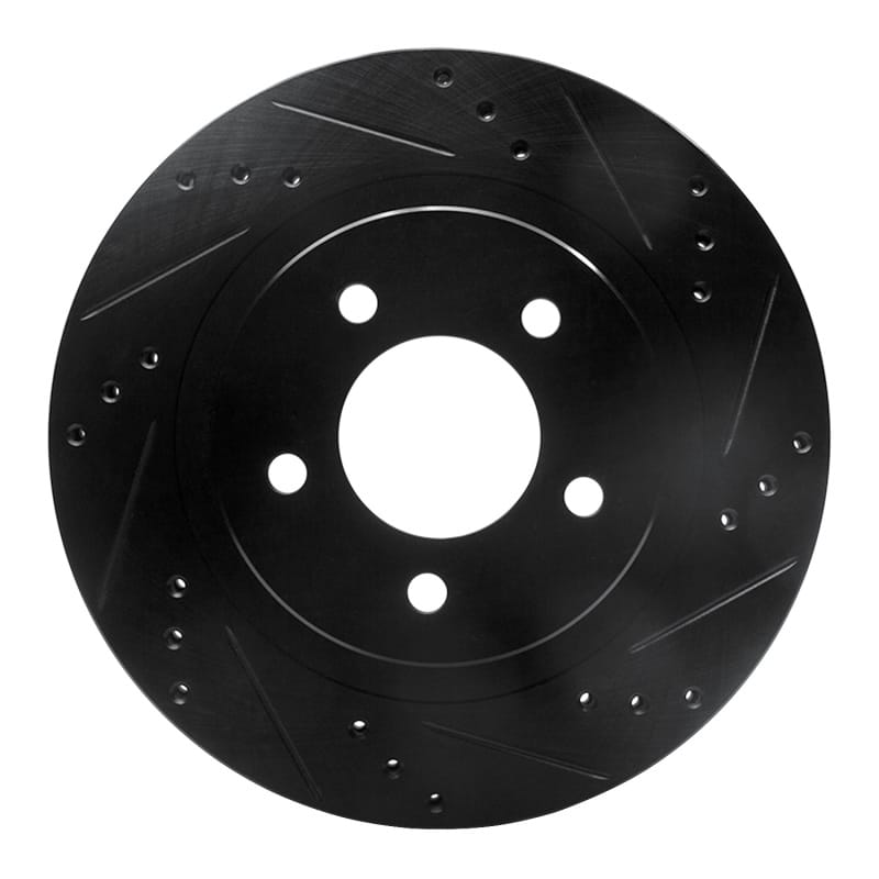 R1 Concepts — R1 98-04 Chrysler CONCORDE Front Right Drilled & Slotted Black Brake Rotor
R1 Brake Rotor Drill