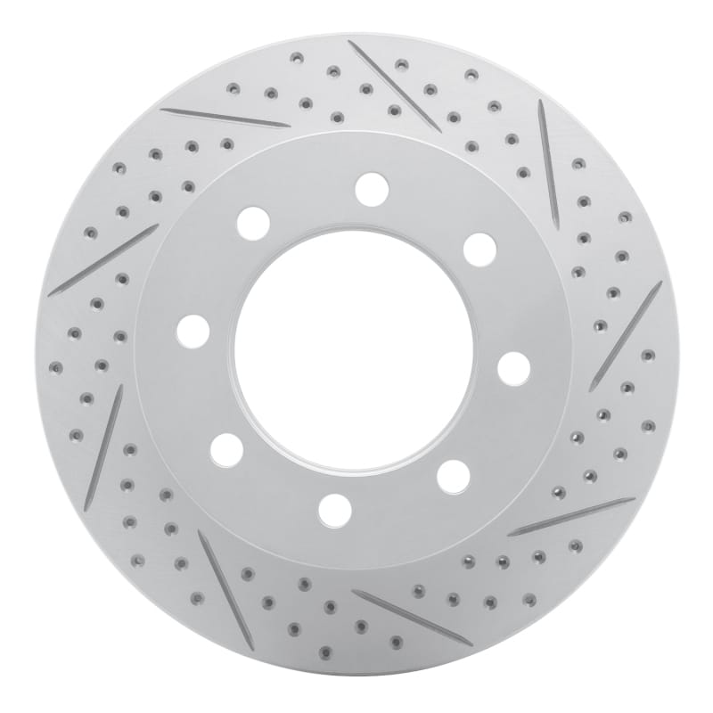 R1 Concepts — R1 03-08 Dodge Ram 3500 Front Right Drilled & Slotted Geo-Carbon Rotor