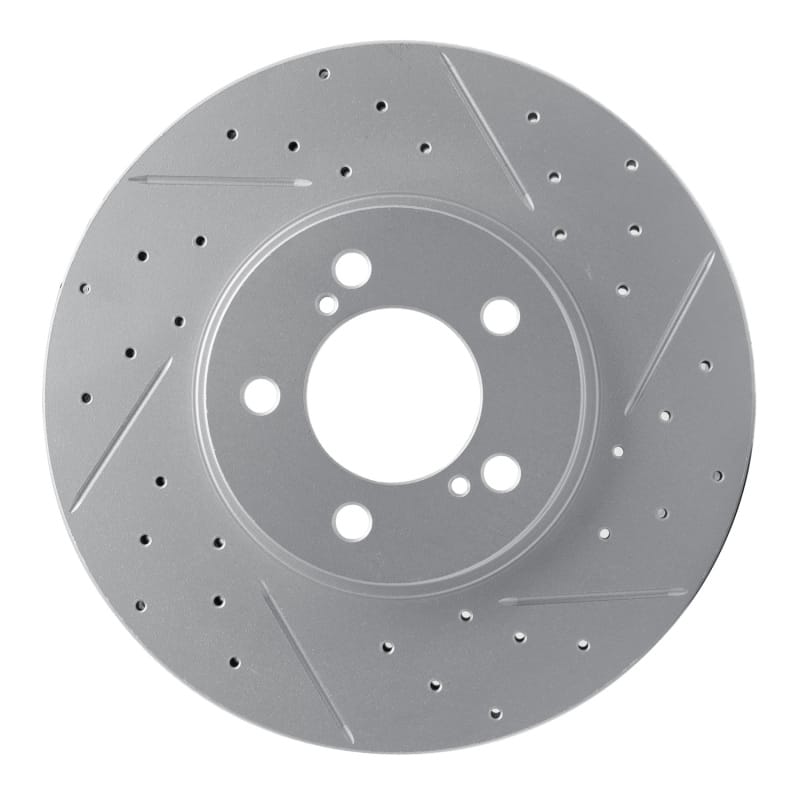 R1 Concepts — R1 93-07 Ford Taurus Excl Sho Front Right Drilled & Slotted Geo-Carbon Rotor