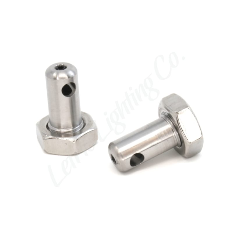 Letric Lighting — Letric Lighting Front Mirror Stem Mount for 45-Caliber MINI LEDs - Polished Stainless Steel