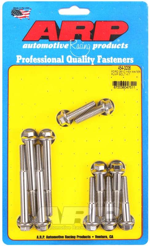 ARP — ARP Ford 351C SS hex water pump bolt kit