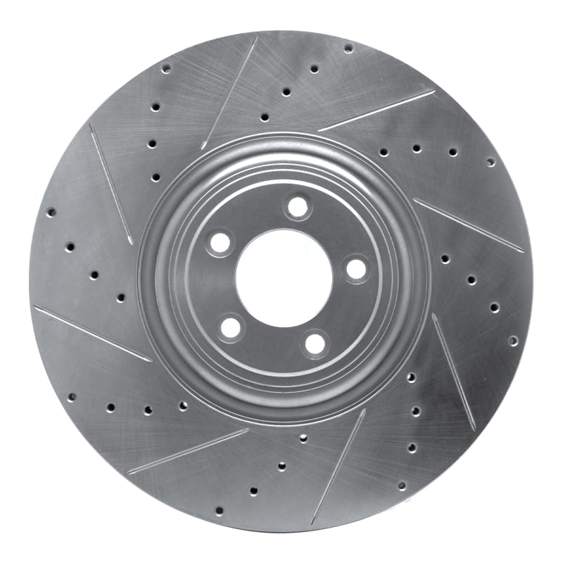 R1 Concepts — R1 10-24 Jaguar XF Front Left Drilled & Slotted Silver Brake Rotor
R1 Brake Rotor Drill