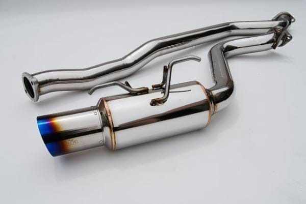 Invidia — Invidia 08+ WRX Hatch / 08 STi 76mm RACING Titanium Tip Cat-back Exhaust