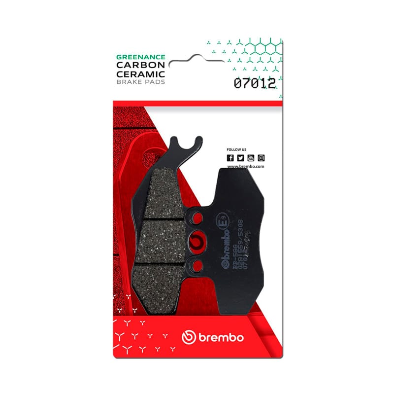 Brembo OE Powersports — Brembo OE Aprilia Etx/Aprilia Mx/Piaggio Hexagon/Piaggio Skipper Carbon Ceramic Brake Pad - Front